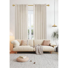 Load image into Gallery viewer, Pinch Pleat Linen Curtains 2 Panels Set (Per panel: 40&quot;W x 96&quot;L)