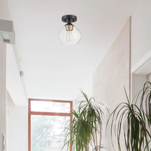 Load image into Gallery viewer, Orhan 1-Light 6.38&quot; Single Dome Semi-Flush Mount Ceiling Light