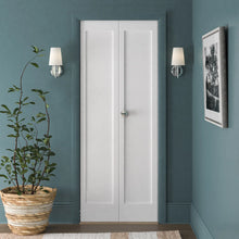 Load image into Gallery viewer, Primed 1 Panel Shaker Bi-Fold Door