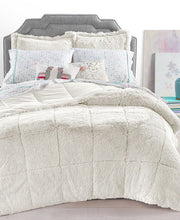Load image into Gallery viewer, Queen 3-Pc. Shaggy Faux Fur Comforter Set-WHIM BY MARTHA STEWART