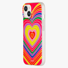 Load image into Gallery viewer, Rainbow Hearts MagSafe® Compatible Apple iPhone 14 Case with MagSafe