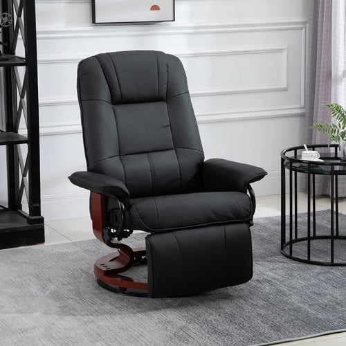 Rasner Faux Leather Swivel Recliner