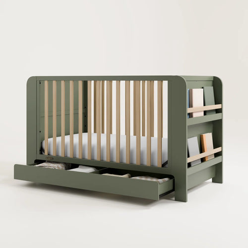 Read-With-Me 4-In-1 Convertible Crib With Drawer
