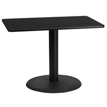 Load image into Gallery viewer, Rectangular Laminate Dining Table Top with Round Base
