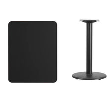 Load image into Gallery viewer, Rectangular Laminate Dining Table Top with Round Base