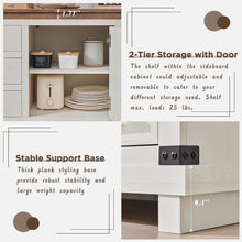 Load image into Gallery viewer, Remmelt 54&quot;W Farmhouse 8 Drawer Dresser, Wood Chest of Drawers With Adjustable Shelf