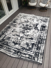 Load image into Gallery viewer, 7&#39;10&quot; x 10&#39; Brandt Oriental Black Area Rug