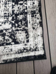 7'10" x 10' Brandt Oriental Black Area Rug