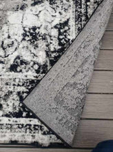 Load image into Gallery viewer, 7&#39;10&quot; x 10&#39; Brandt Oriental Black Area Rug