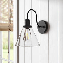 Load image into Gallery viewer, Black Rimma Iron Armed Sconce