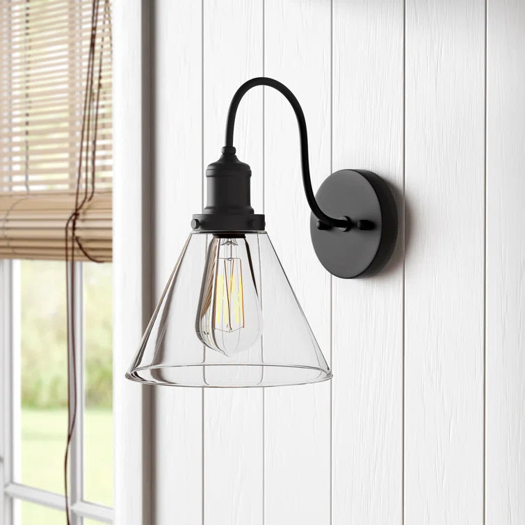 Black Rimma Iron Armed Sconce