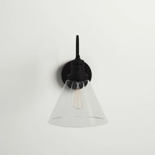 Load image into Gallery viewer, Black Rimma Iron Armed Sconce