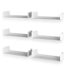 Load image into Gallery viewer, River Ridge 6 Piece Metal Floating Shelf (Set of 6)