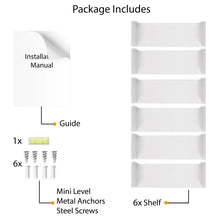 Load image into Gallery viewer, River Ridge 6 Piece Metal Floating Shelf (Set of 6)