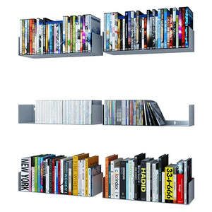 River Ridge 6 Piece Metal Floating Shelf (Set of 6)