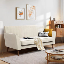 Load image into Gallery viewer, Roloff 56.5&#39;&#39; Velvet Flared Armrest Curved Back Loveseat Sofa