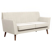 Load image into Gallery viewer, Roloff 56.5&#39;&#39; Velvet Flared Armrest Curved Back Loveseat Sofa