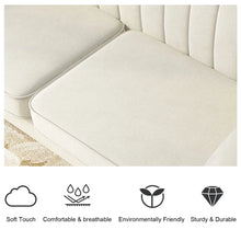 Load image into Gallery viewer, Roloff 56.5&#39;&#39; Velvet Flared Armrest Curved Back Loveseat Sofa