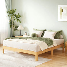 Load image into Gallery viewer, Ruberta 10&quot; High Solid Wood Platform Bed, Bamboo Material, Easy Assembly, No Squeak, FULL SIZE
