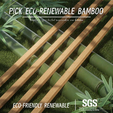 Load image into Gallery viewer, Ruberta 10&quot; High Solid Wood Platform Bed, Bamboo Material, Easy Assembly, No Squeak, FULL SIZE