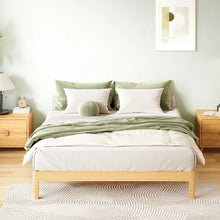 Load image into Gallery viewer, Ruberta 10&quot; High Solid Wood Platform Bed, Bamboo Material, Easy Assembly, No Squeak, FULL SIZE