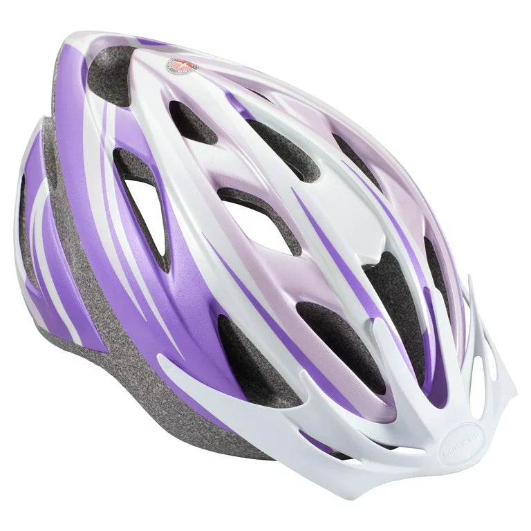 Schwinn Thrasher Youth Helmet, Ages 8 to 13, Purple / White