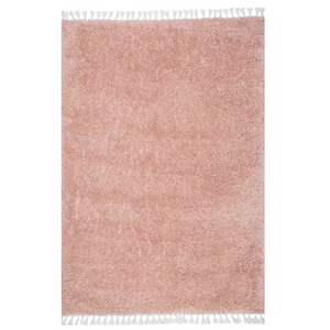 8’ Sq Neva Plush Shag Pink Area Rug