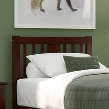Load image into Gallery viewer, AFI Tahoe Walnut Twin Headboard with USB Turbo Charger