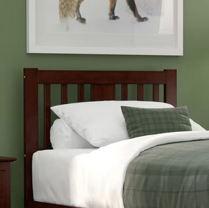 AFI Tahoe Walnut Twin Headboard with USB Turbo Charger