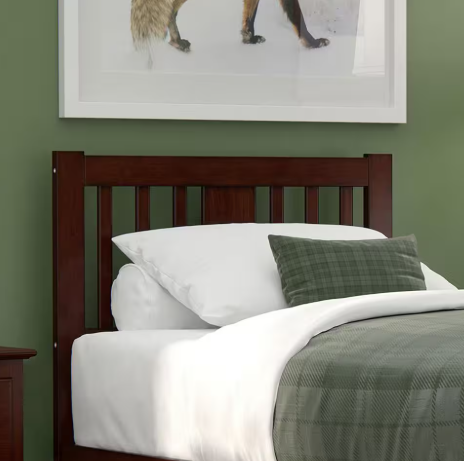 AFI Tahoe Walnut Twin Headboard with USB Turbo Charger