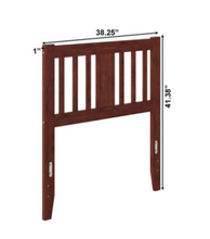Load image into Gallery viewer, AFI Tahoe Walnut Twin Headboard with USB Turbo Charger