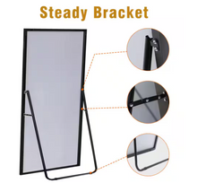 Load image into Gallery viewer, 71 in. H Oversized Rectangle Full Length Mirror Framed Black Wall Mounted/Standing Mirror large Floor Mirror