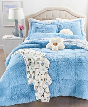 Load image into Gallery viewer, Full/Queen 3pc Shaggy Faux Fur Comforter Set-WHIM BY MARTHA STEWART