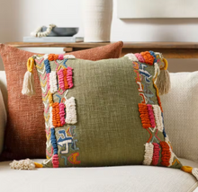 Load image into Gallery viewer, Mystic Pillow - 14&quot;L x 22&quot;W LUMBAR WITH DOWN INSERT