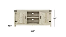 Load image into Gallery viewer, 58&quot; Neelon 2-Door TV Stand for TVs up to 65&quot;, White Oak