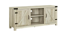 Load image into Gallery viewer, 58&quot; Neelon 2-Door TV Stand for TVs up to 65&quot;, White Oak