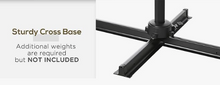 Load image into Gallery viewer, Rikuto 8&#39; Square Cantilever Aluminum Offset Umbrella with 360° Rotation