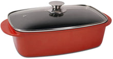 Load image into Gallery viewer, Pro 5.5-Qt. Aluminum Multi-Purpose Roaster with Lid