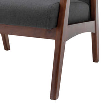 Load image into Gallery viewer, Selina Upholstered Armchair with Solid Wood Frame