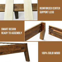 Load image into Gallery viewer, KING Serenity Solid Wood Bed Frame with Headboard, Scandinavian Signature High Headboard Wood Bed