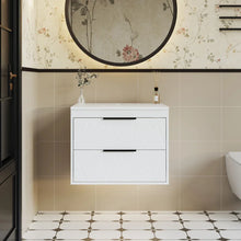 Load image into Gallery viewer, Sharee 24" Modern Wall Mounted Single Bathroom Vanity Base Only, Vessel Sink not Included, WHITE