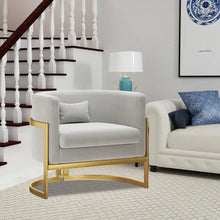 Load image into Gallery viewer, Shelbi Upholstered Armchair, Grey Velvet