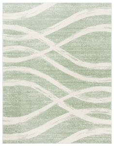 8’ x 10' Shelva Abstract Beige/Green Area Rug