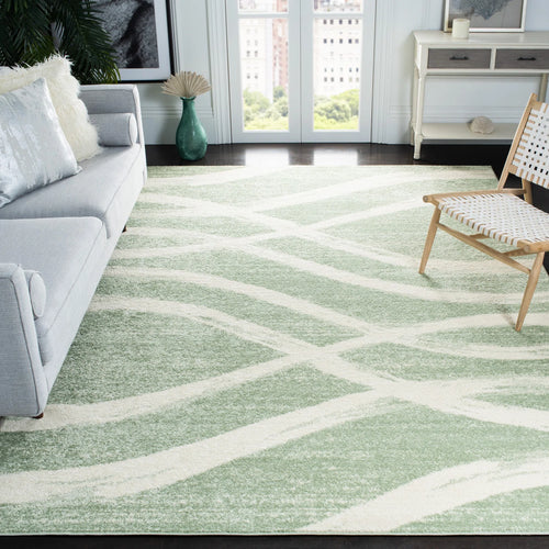 8’ x 10' Shelva Abstract Beige/Green Area Rug