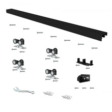 Load image into Gallery viewer, 72&quot; Sliding Double Bypass Double Door Barn Door Hardware Kit
