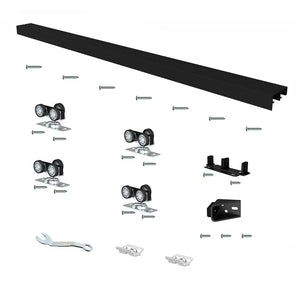 72" Sliding Double Bypass Double Door Barn Door Hardware Kit