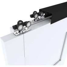 Load image into Gallery viewer, 72&quot; Sliding Double Bypass Double Door Barn Door Hardware Kit