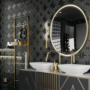 Stella Lustre 10" x 10" Porcelain Patterned Wall Tile