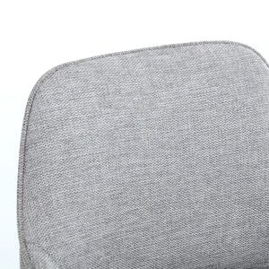 Corrigan Studio Swivel 25.6'' Linen Counter Stool (Set of 3), GREY