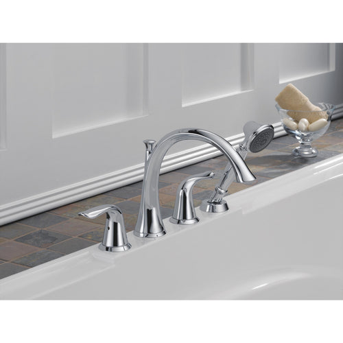 Delta Lahara Roman Tub with Handshower Trim, Chrome